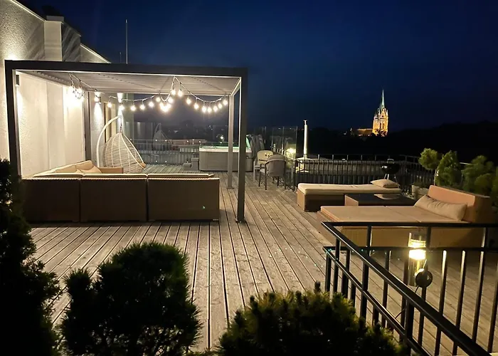 Daire Sea View Penthouse Terrace Old Town *