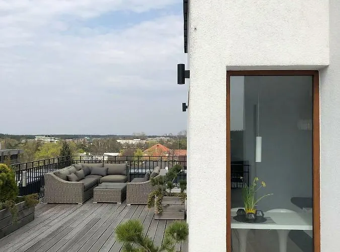 Daire Sea View Penthouse Terrace Old Town Palanga